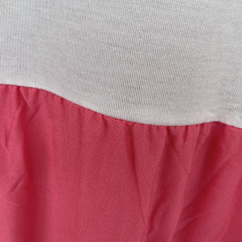 ❌DONATED❌Cherish Pink Rose Contrast Striped Short Sleeve Top - Picture 10 of 12